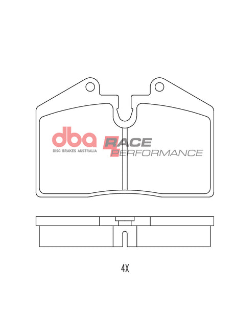 Race Brake Pads Hsv Vy Harrop Kit Rear DB1356RP - DBA | Universal Auto Spares