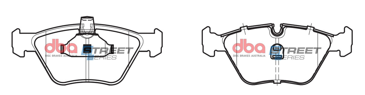 Ss Street Series Brake Pads Bmw 1995-2008 Front (Suits Wear Sensor DBAWS1000 DBAWS1025 DBAWS1027 ) DB1364SS - DBA