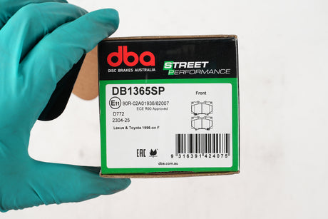 Sp Performance Brake Pads Lexus & Toyota 1996 On Front R90 Approved DB1365SP - DBA | Universal Auto Spares