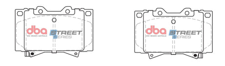 Ss Street Series Brake Pads Lexus & Toyota 1996 On Front DB1365SS - DBA | Universal Auto Spares