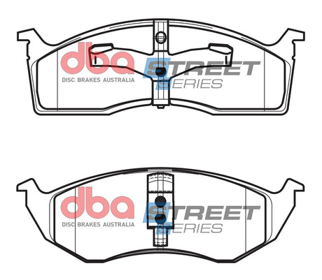 Ss Street Series Brake Pads Chrysler Neon 1996-2014 Front DB1374SS - DBA | Universal Auto Spares