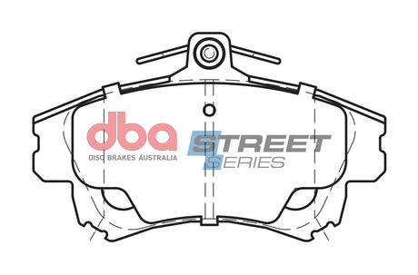 Ss Street Series Brake Pads Mitsubishi/Proton & Volvo 1999-2014 Front DB1381SS - DBA | Universal Auto Spares