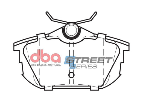 Ss Street Series Brake Pads Mitsubishi/Proton/Smart & Volvo 1997-2014 Rear DB1382SS - DBA | Universal Auto Spares