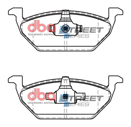 Ss Street Series Brake Pads Audi/Skoda & Volkswagen 1996-2014 Front DB1387SS - DBA | Universal Auto Spares