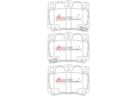 Sp Performance Brake Pads Mitsubishi Challenger 1998-2016 Pajero Sport 2015 On Rear DB1390SP - DBA | Universal Auto Spares