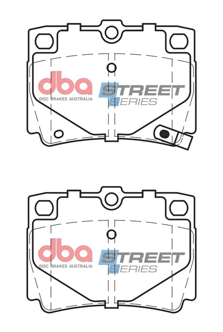 Ss Street Series Brake Pads Mitsubishi Challenger 1998-2014 Rear DB1390SS - DBA | Universal Auto Spares