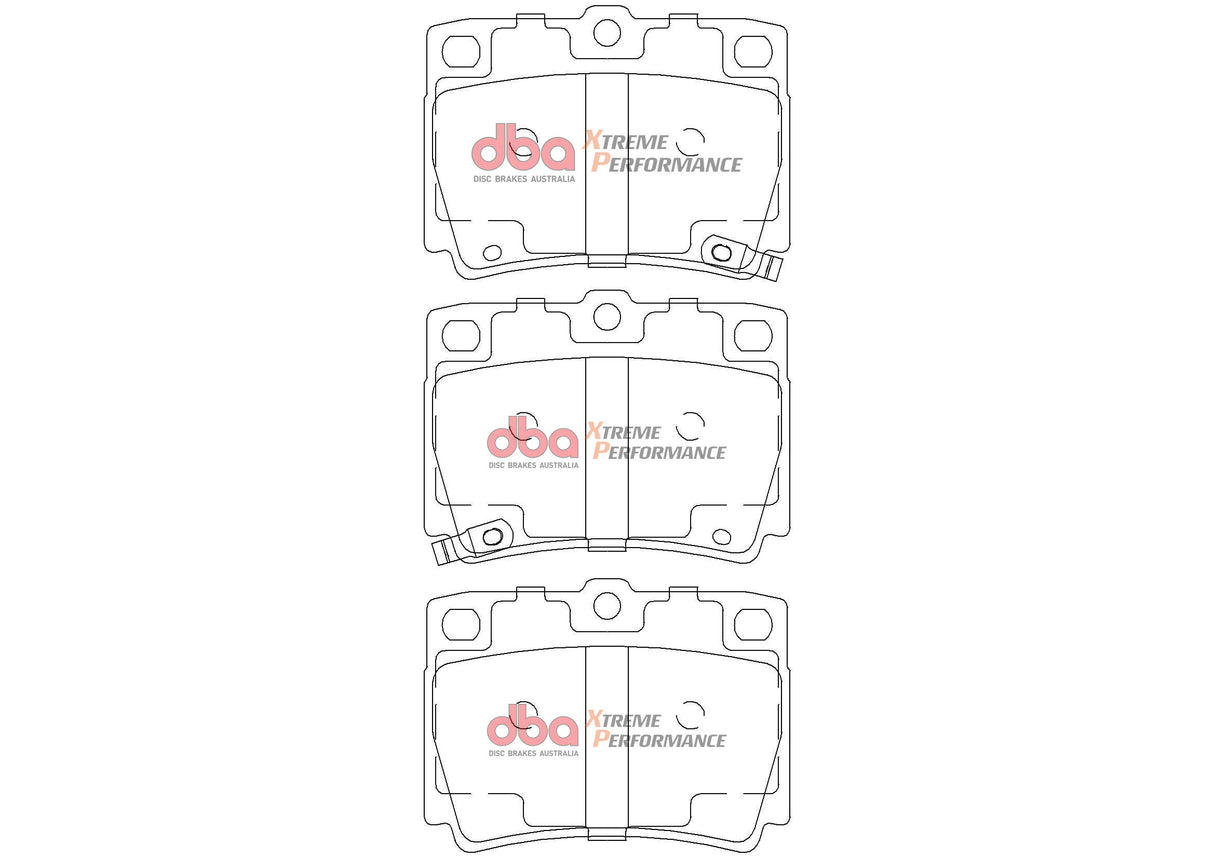Xp Performance Brake Pads Mitsubishi Challenger 1998-2016 Pajero Sport 2015 On Rear DB1390XP - DBA
