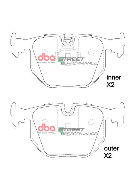 Sp Performance Brake Pads Bmw & Range Rover 1993-2013 Rear(suits Wear Sensor DBAWS1003 DBAWS1016 DBAWS1104 ) DB1397SP - DBA | Universal Auto Spares