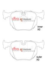 Xp Performance Brake PadsBmw & Range Rover 1993-2013 Rear DB1397XP - DBA