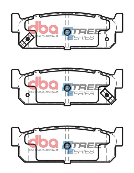 Ss Street Series Brake Pads Nissan/Infinity 1993-2001 Rear DB1399SS - DBA | Universal Auto Spares