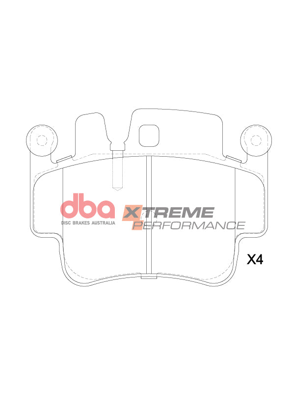 Xp Xtreme Performance Brake Pads Porsche With Noise Supression Provision Backing PLATE.911 996/997 1999-2012 Front DB1401XP - DBA