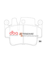 Xp Xtreme Performance Brake Pads Porsche With Noise Supression Provision Backing PLATE.911 996/997 1999-2012 Front DB1401XP - DBA