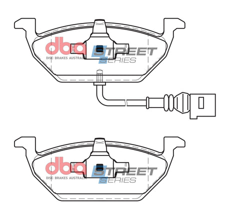 Ss Street Series Brake Pads Audi/Skoda & Volkswagen 1999-2014 Front DB1405SS - DBA | Universal Auto Spares