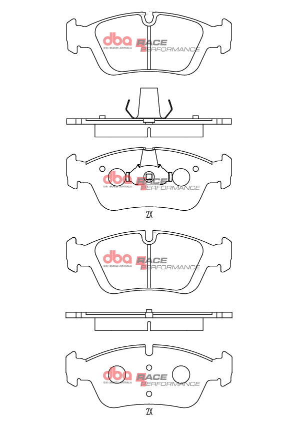 Race Brake Pads Bmw Z4 ROADSTER/3 Series Front DB1414RP - DBA