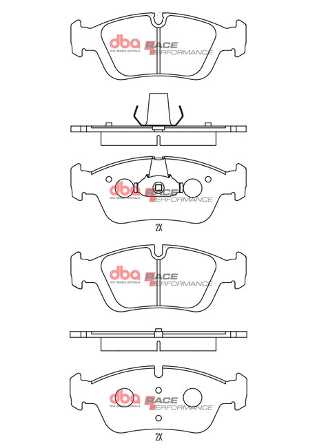 Race Brake Pads Bmw Z4 ROADSTER/3 Series Front DB1414RP - DBA | Universal Auto Spares
