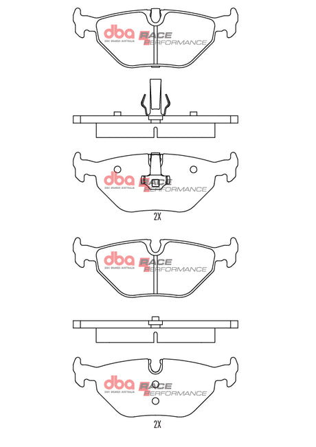 Race Brake Pads Bmw Z4 ROADSTER/3 Series Rear DB1415RP - DBA | Universal Auto Spares