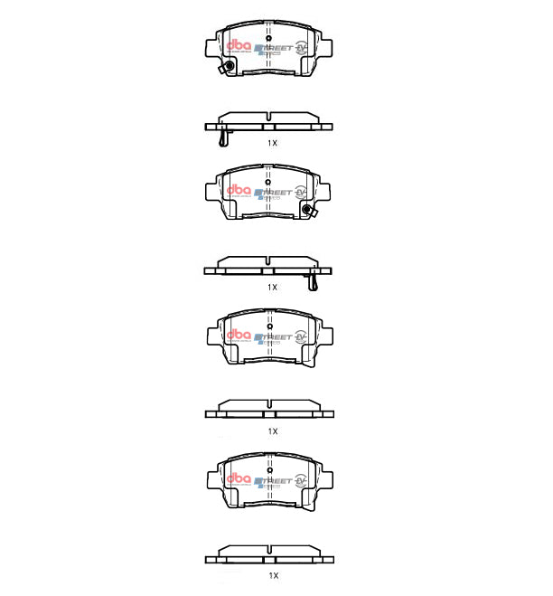 Ssev Street Series Brake Pads Toyota Prius Hybrid 1997 2009 Front DB1422SSEV - DBA