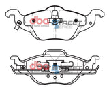 Ss Street Series Brake Pads Holden Astra 1998-2004 Front(suits Wear Sensor DBAWS1132 DBAWS1141 DBAWS1186 Check Sam DB1424SS - DBA | Universal Auto Spares
