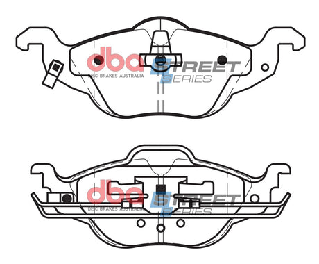 Ss Street Series Brake Pads Holden Astra 1998-2004 Front(suits Wear Sensor DBAWS1132 DBAWS1141 DBAWS1186 Check Sam DB1424SS - DBA | Universal Auto Spares