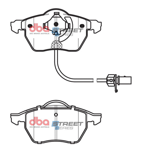 Ss Street Series Brake Pads Audi/Skoda & Volkswagen 2001-2008 Front(suits Wear Sensor DBAWS1126 ) DB1427SS - DBA | Universal Auto Spares