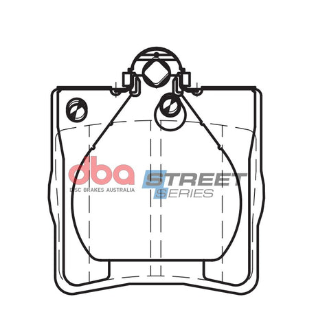 Ss Street Series Brake Pads Chrysler & Mercedes 1996-2014 Rear DB1428SS - DBA | Universal Auto Spares