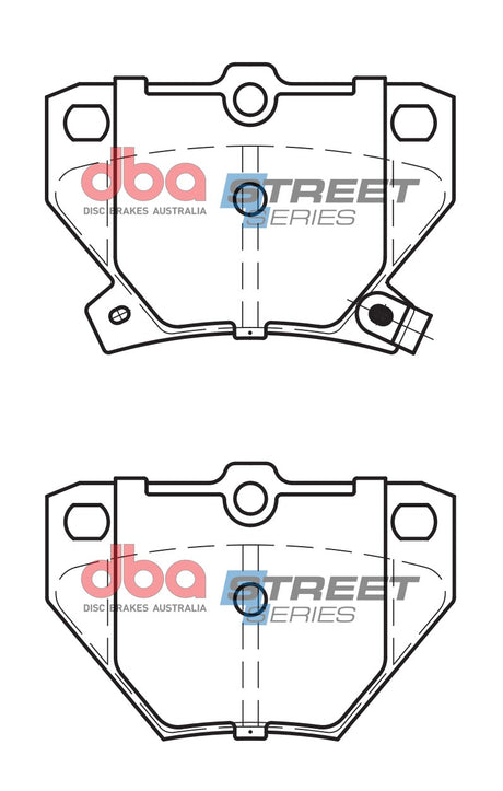 Ss Street Series Brake Pads Toyota 1999-2014 Rear DB1429SS - DBA | Universal Auto Spares