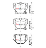 Ssev Street Series Brake Pads Toyota Prius Hybrid 1997 2009 Rear DB1429SSEV - DBA