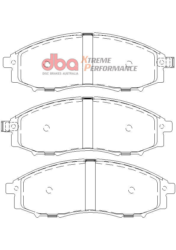 Xp Performance Brake Pads Nissan Navara 1997-2014 Front DB1439XP - DBA