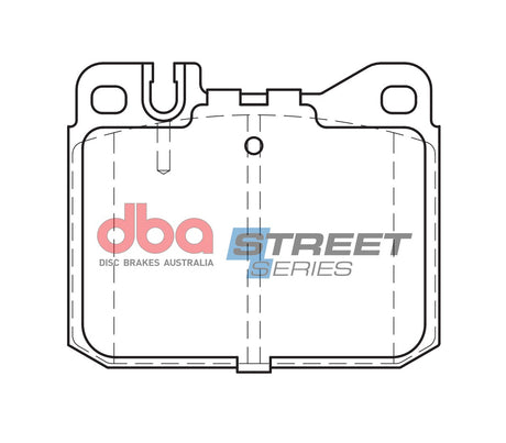 Ss Street Series Brake Pads Mercedes-Benz 1972 1989 Front DB143SS - DBA | Universal Auto Spares