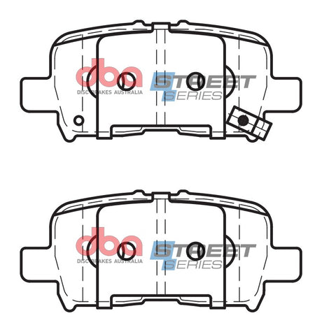 Ss Street Series Brake Pads Honda Acura & Mdx 2001-2014 Rear DB1440SS - DBA | Universal Auto Spares