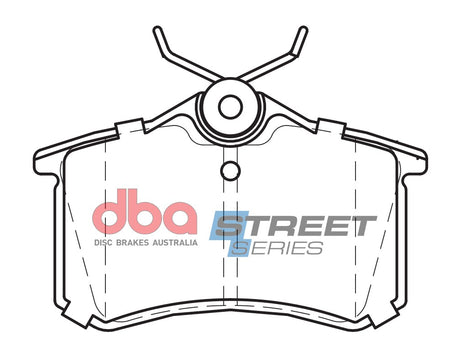 Ss Street Series Brake Pads Audi/Citroen/Peugeot/Seat/Skoda & Volkswagen 1998-2014 Rear DB1449SS - DBA | Universal Auto Spares