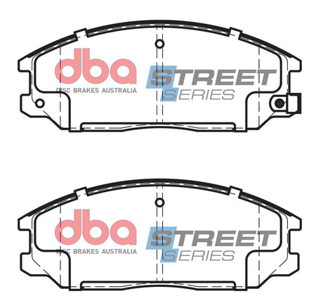 Ss Street Series Brake Pads Hyundai & Ssangyong 1999-2007 Front DB1450SS - DBA | Universal Auto Spares