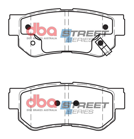 Ss Street Series Brake Pads Hyundai/Kia & Ssangyong 1999-2014 Rear DB1451SS - DBA | Universal Auto Spares