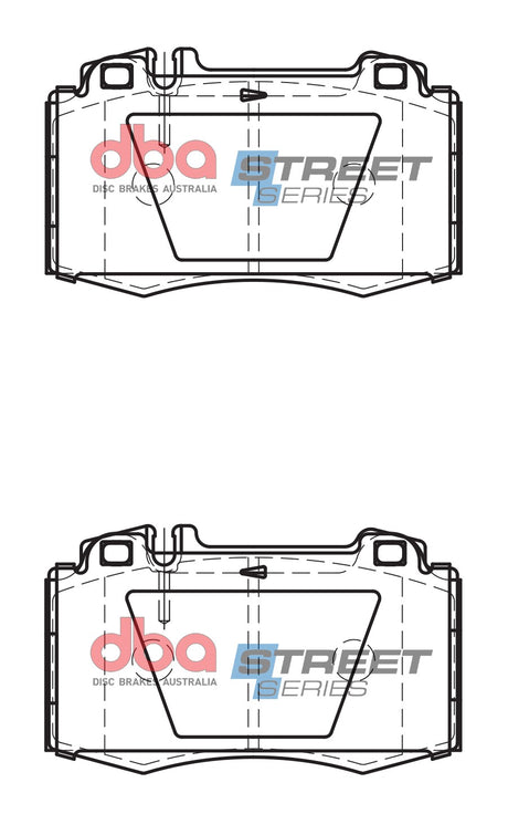Ss Street Series Brake Pads Ferrari & Mercedes 1997-2014 Front(suits Wear Sensor DBAWS1104 ) DB1453SS - DBA | Universal Auto Spares