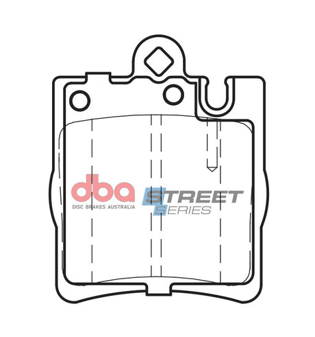 Ss Street Series Brake Pads Mercedes 1995-2014 Rear DB1457SS - DBA | Universal Auto Spares