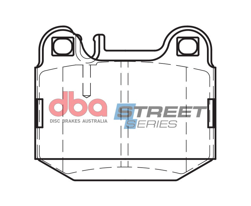 Ss Street Series Brake Pads Mercedes 1999-2014 Rear(suits Wear Sensor DBAWS1094 DBAWS1100 ) DB1461SS - DBA