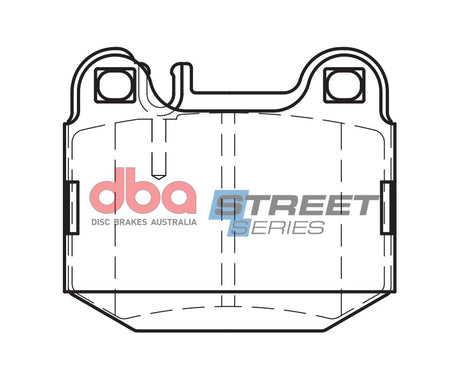 Ss Street Series Brake Pads Mercedes 1999-2014 Rear(suits Wear Sensor DBAWS1094 DBAWS1100 ) DB1461SS - DBA | Universal Auto Spares