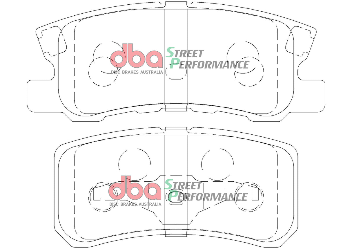 Sp Performance Brake Pads Mitsubishi Outlander/Pajero Rear DB1464SP - DBA