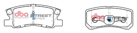 Ss Street Series Brake Pads Dodge/Jeep & Mitsubishi 2004-2014 Rear DB1464SS - DBA | Universal Auto Spares