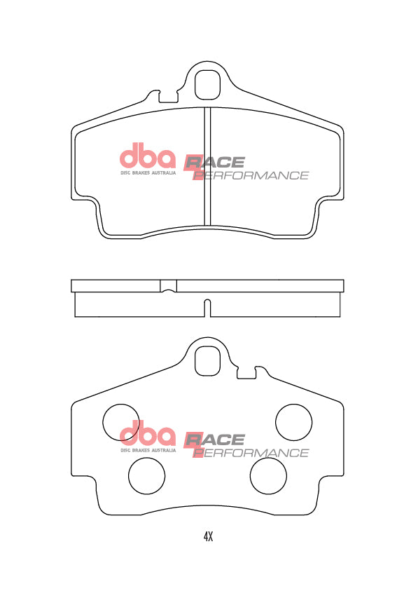 Race Brake Pads Porsche Boxter 1996-2005 Rear DB1467RP - DBA