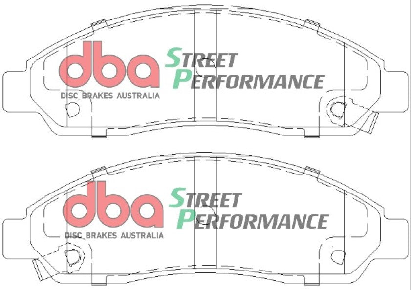 Sp Performance Brake Pads Holden & Isuzu 2002-2014 Front DB1468SP - DBA
