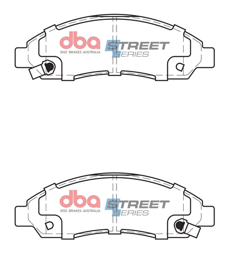 Ss Street Series Brake Pads Holden & Isuzu 2002-2014 Front DB1468SS - DBA | Universal Auto Spares