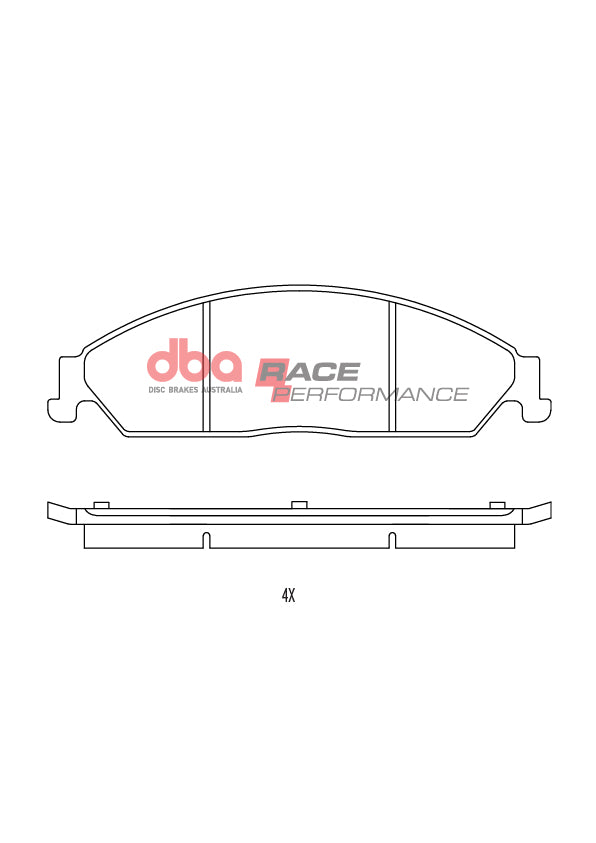 Race Brake Pads Ford Falcon Ba Bf Front DB1473RP - DBA