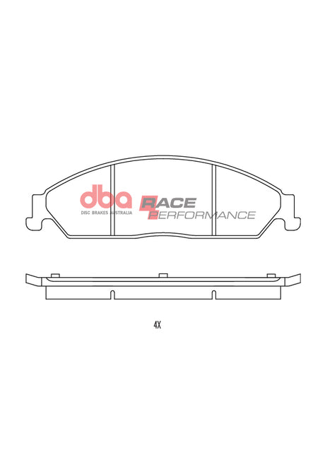 Race Brake Pads Ford Falcon Ba Bf Front DB1473RP - DBA | Universal Auto Spares