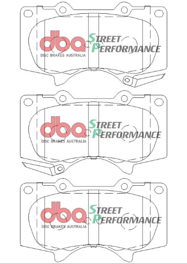 Sp Performance Brake Pads Lexus/Mitsubishi & Toyota 2003 On Front R90 Approved DB1482SP - DBA
