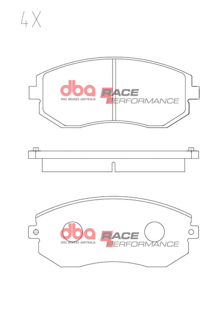Race Brake Pads Subaru/Toyota 86 2001-> Front DB1491RP - DBA | Universal Auto Spares