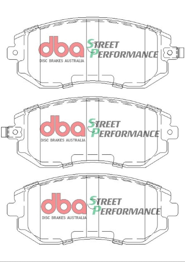 Sp Performance Brake Pads Subaru 2001-2014 Front R90 Approved DB1491SP - DBA