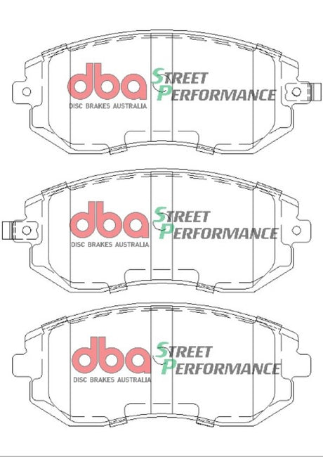 Sp Performance Brake Pads Subaru 2001-2014 Front R90 Approved DB1491SP - DBA | Universal Auto Spares