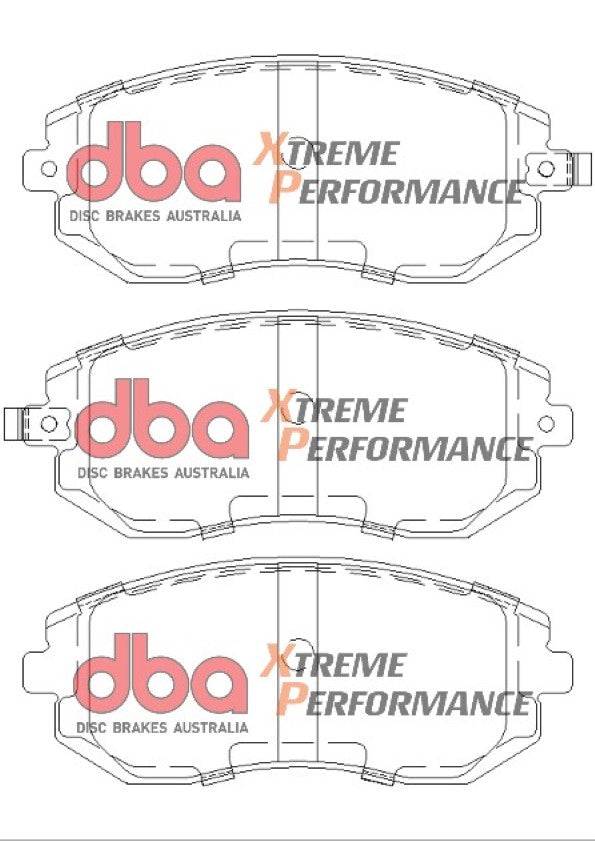 Xp Performance Brake Pads Subaru 2001-2014 Front R90 Approved DB1491XP - DBA