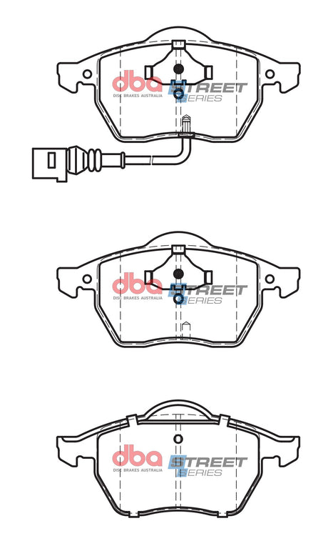 Ss Street Series Brake Pads Audi/Skoda & Volkswagen 1994-2014 Front DB1492SS - DBA | Universal Auto Spares